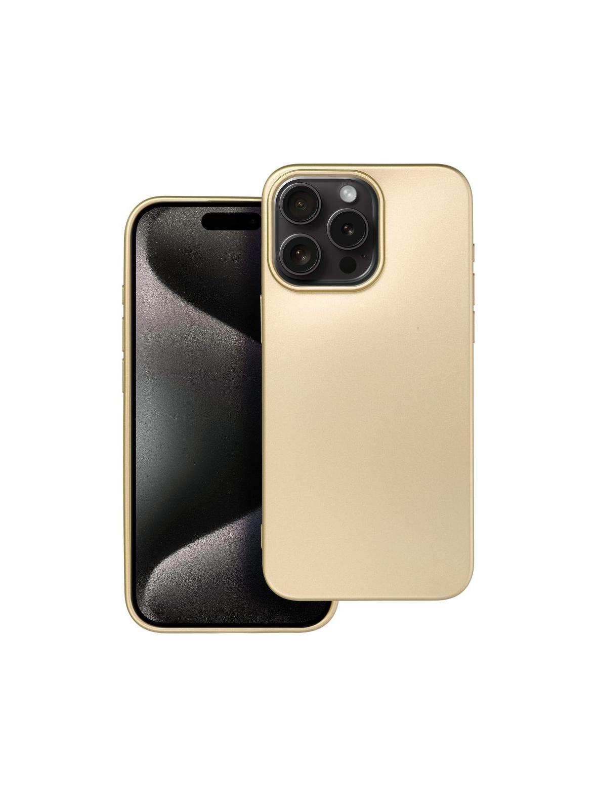Futerał METALLIC do IPHONE 15 Pro Max złoty