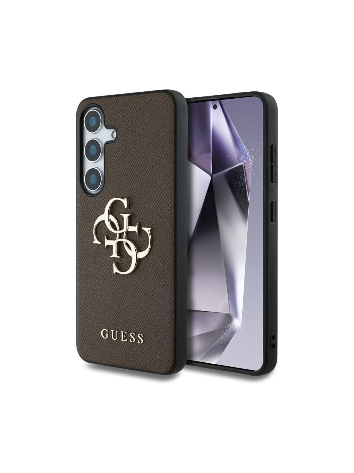 GUESS futerał do SAMSUNG S25 Plus GUHCS25MPGT4MBW (PU Grained Big 4G and Classic Logo) brązowy