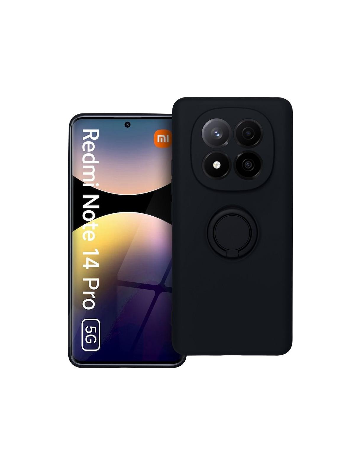 Futerał SILICONE RING do XIAOMI Redmi Note 14 Pro 5G czarny