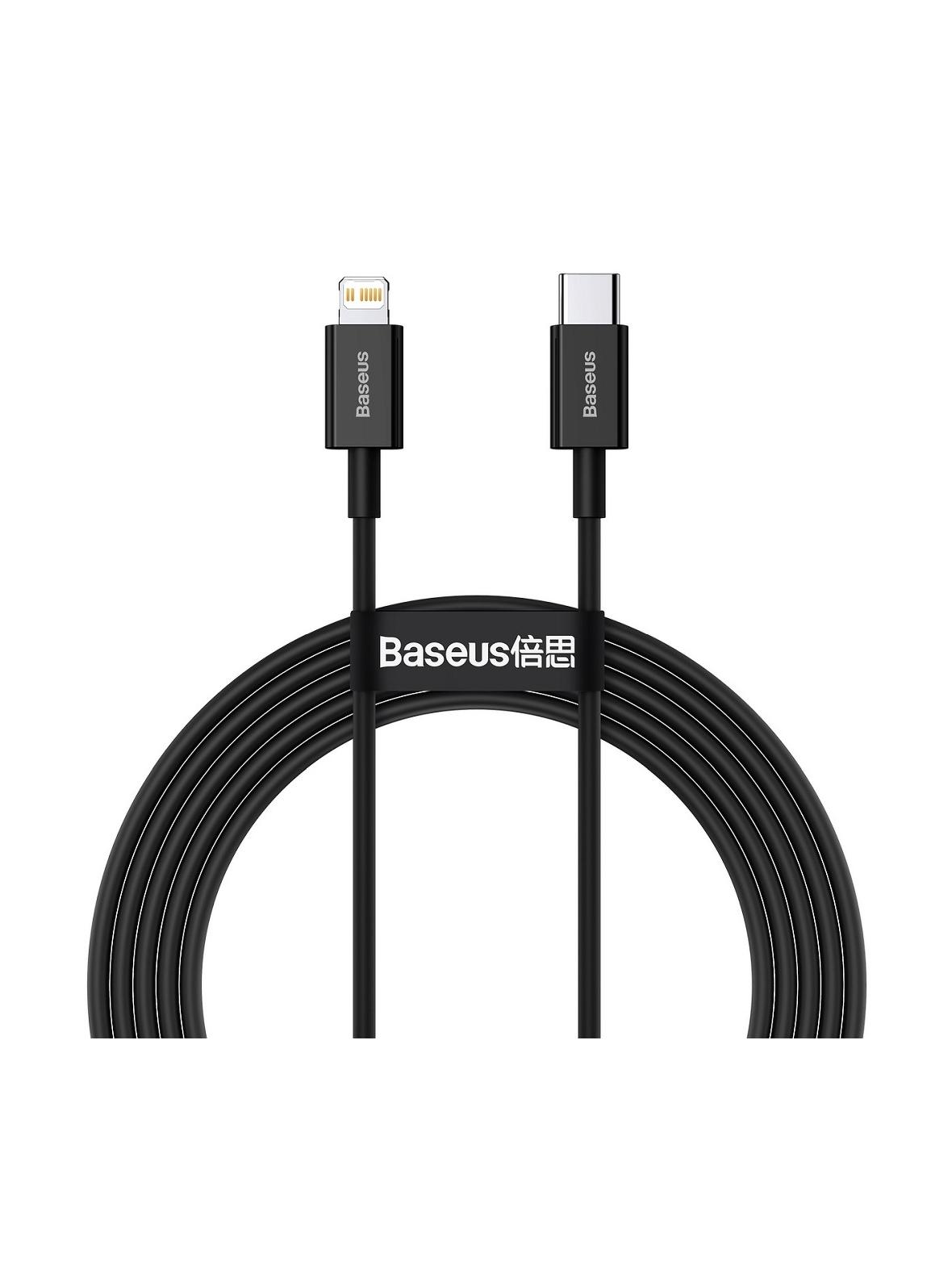 BASEUS kabel Typ C do Apple Lightning 8-pin PD20W Superior Series Fast Charging CATLYS-C01 2 metr czarny