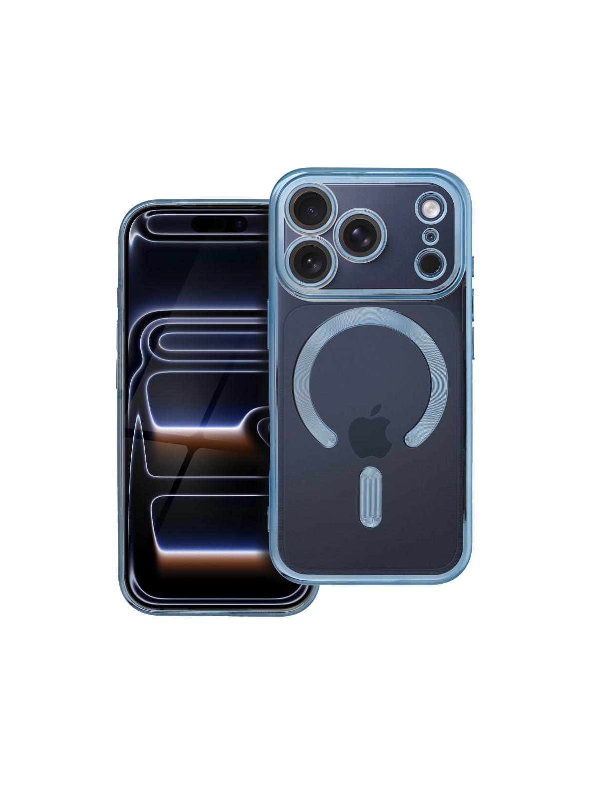 Futerał ELECTRO MAG COVER kompatybilny z MagSafe do IPHONE 17 Pro niebieski