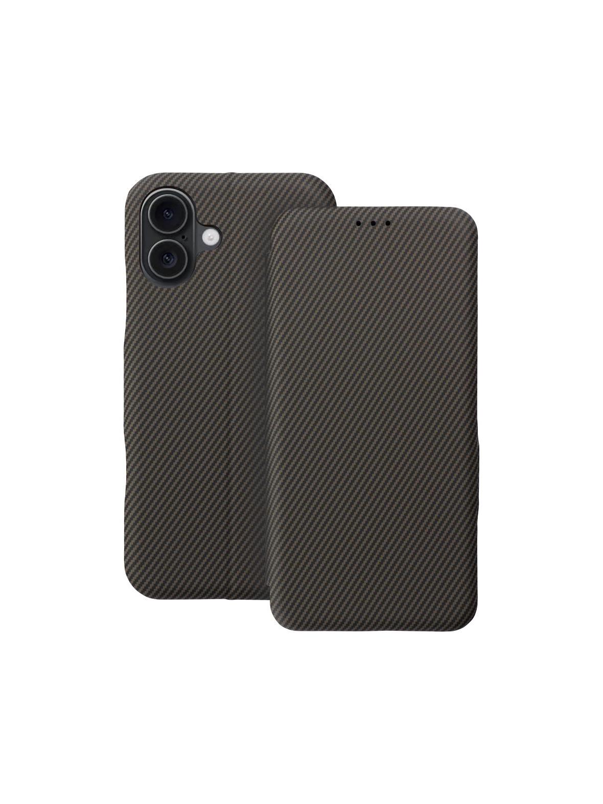 Kabura FOLIO Side Magnet do IPHONE 16 PLUS brązowy