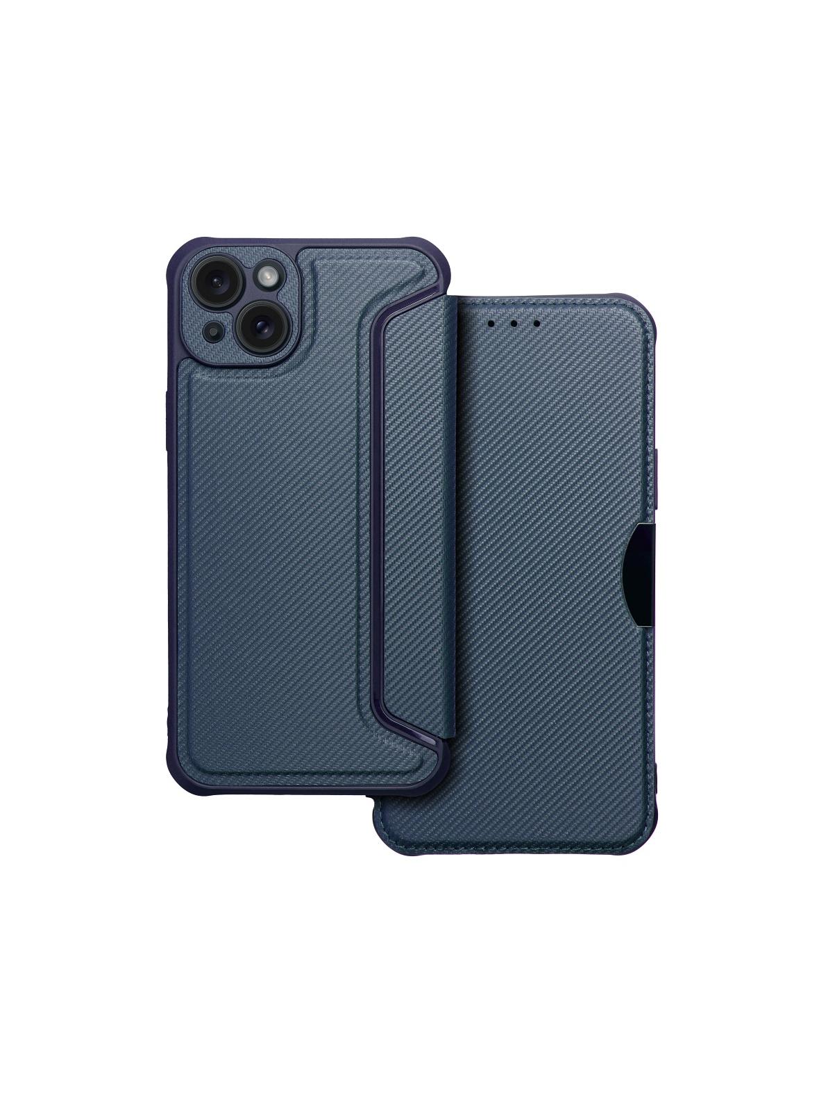 Kabura RAZOR Book do IPHONE 15 Plus niebieski