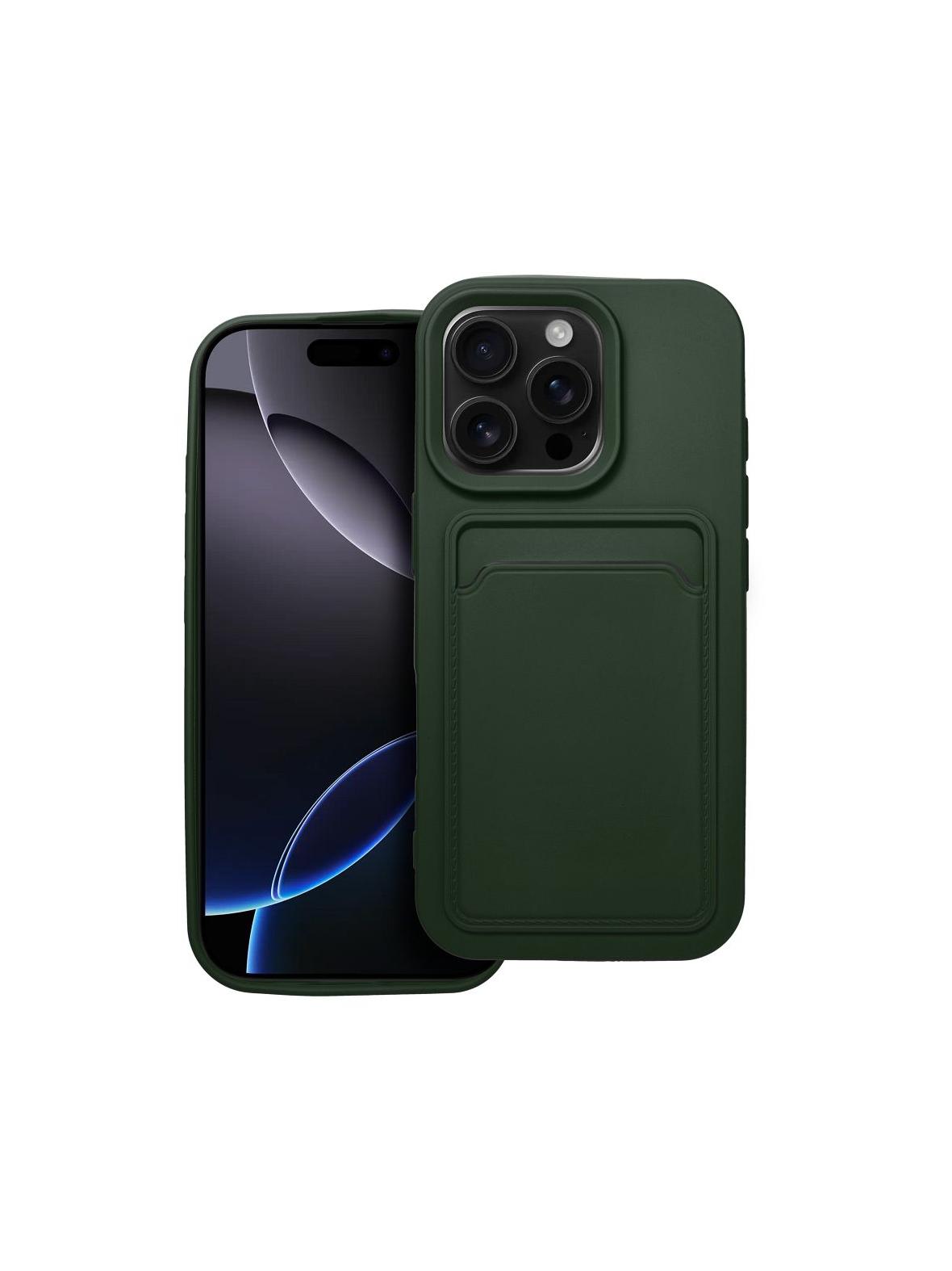 Futerał CARD CASE do IPHONE 16 Pro zielony