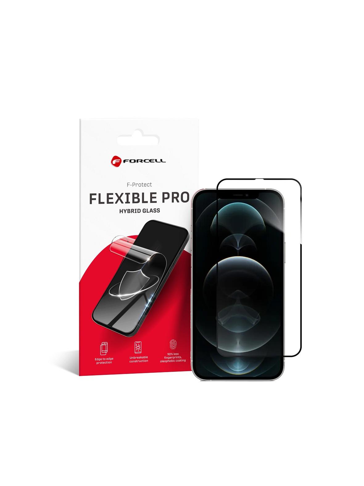 Szkło hybrydowe do iPhone XS MAX / 11 PRO MAX Forcell Flexible 5D czarne