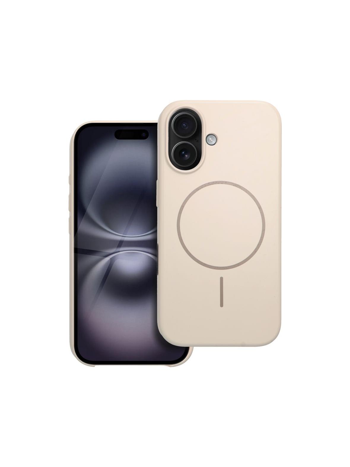 Premium Glossy Mag Cover kompatybilny z MagSafe i Camera Control button pasuje do IPHONE 16 biały