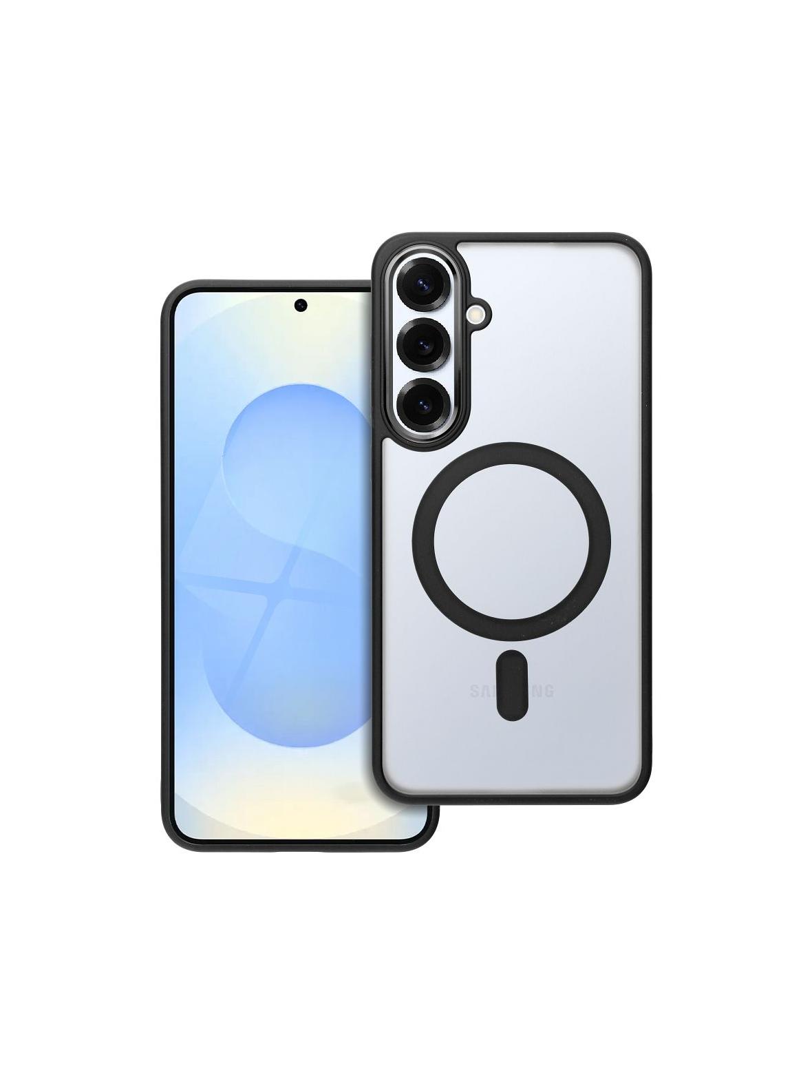 Futerał MATTE MAG COVER kompatybilny z MagSafe do SAMSUNG S25 PLUS czarny