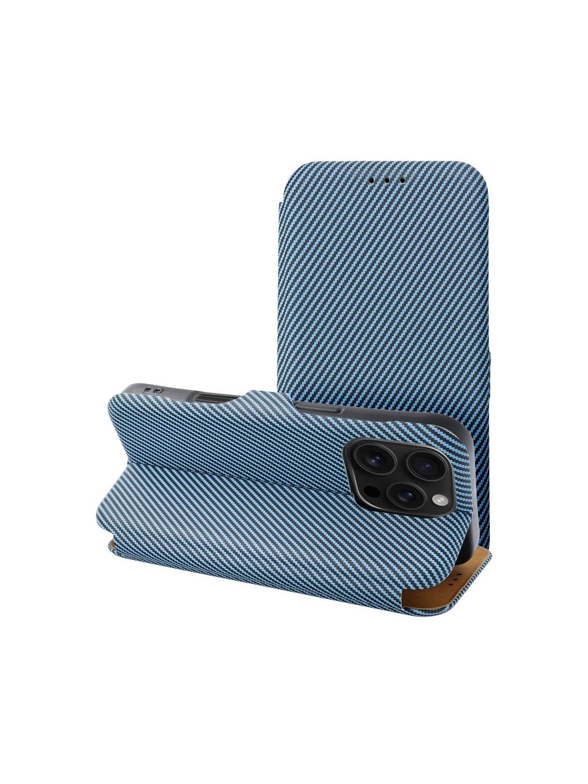 Kabura FOLIO Side Magnet do IPHONE 14 PRO MAX niebieski