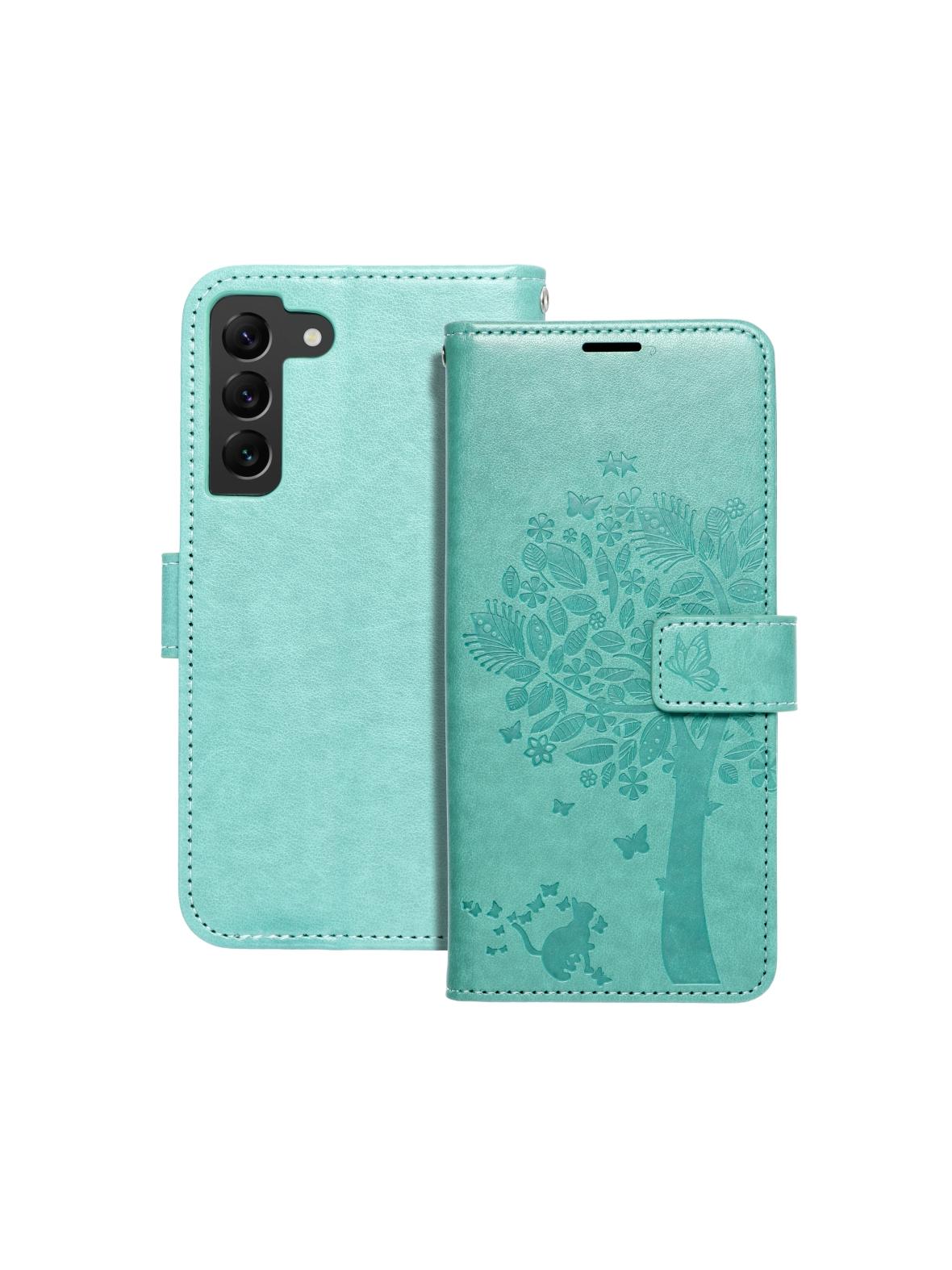 Kabura MEZZO Book do SAMSUNG S22 drzewo zielony