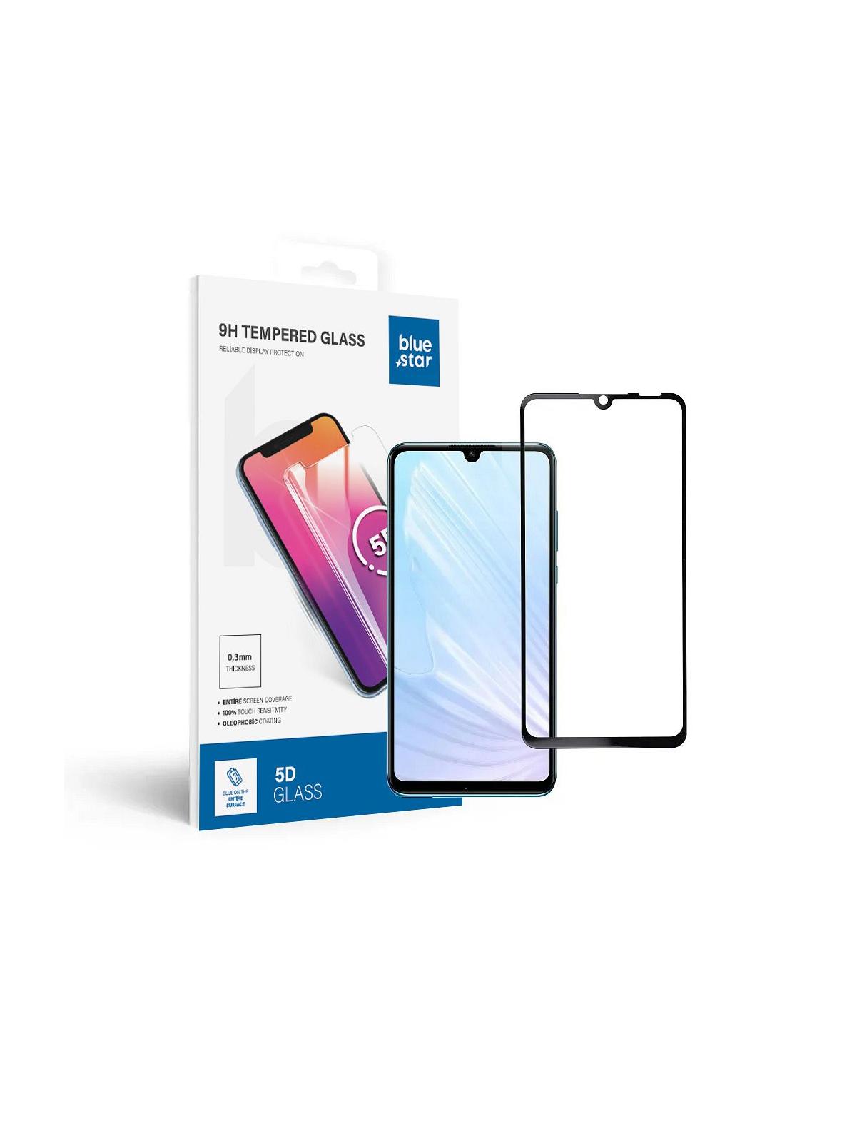 Szkło hartowane do Huawei P30 LITE (full glue / case friendly) Blue Star 5D czarne
