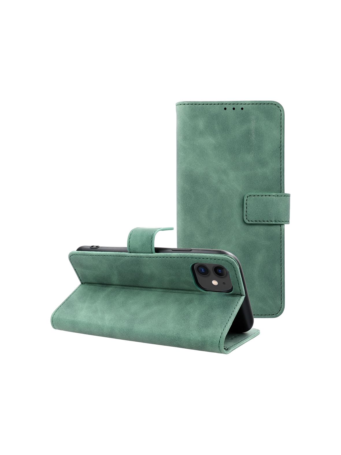 Kabura TENDER Book do IPHONE 12 / 12 Pro zielony