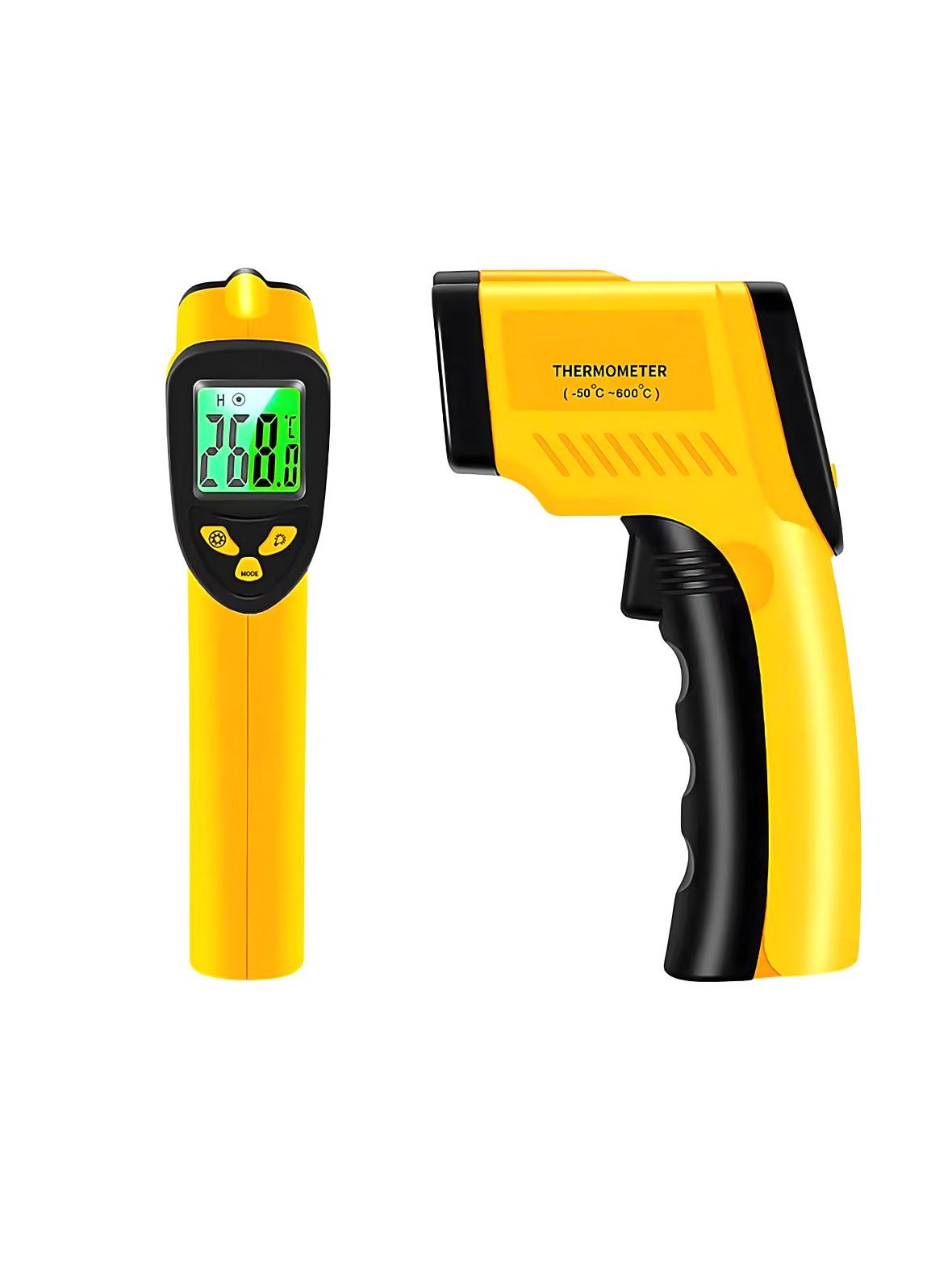 Pirometr termometr laserowy bezdotykowy na podczerwień RC-K-1397  żółto czarny