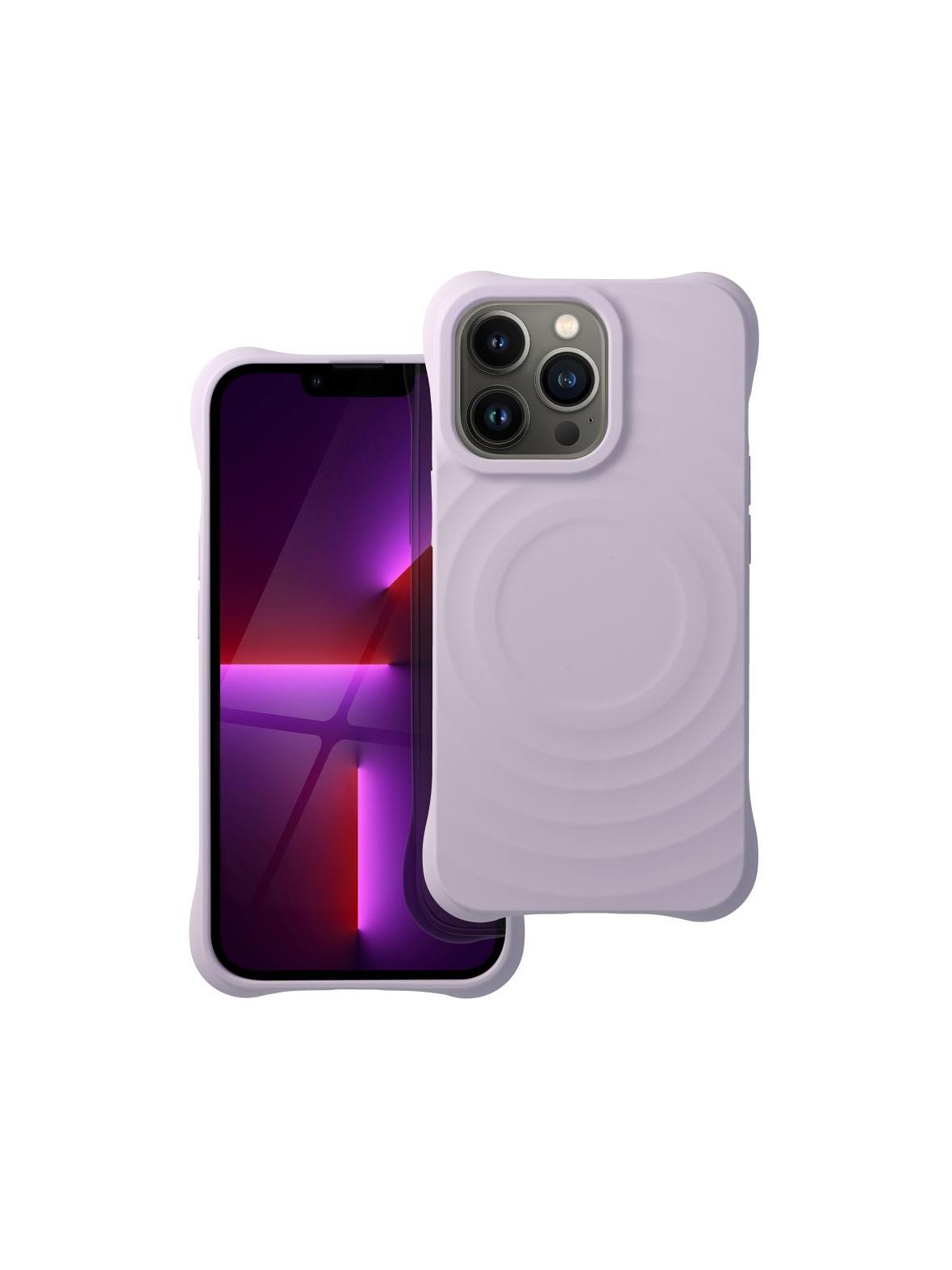 Silicone Zephyr Mag Cover kompatybilny z MagSafe do IPHONE 13 PRO liliowy