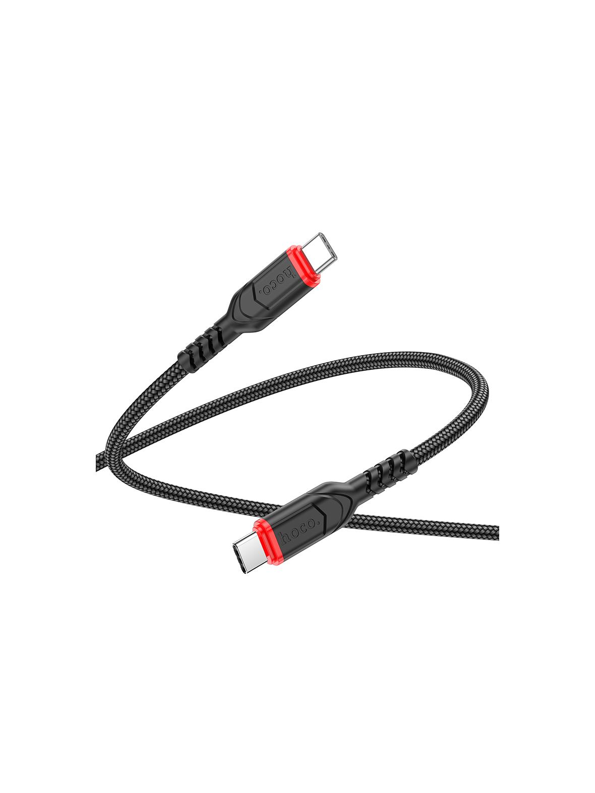 Kabel USB C do USB C Hoco 3A 60W 3 m X59 czarny