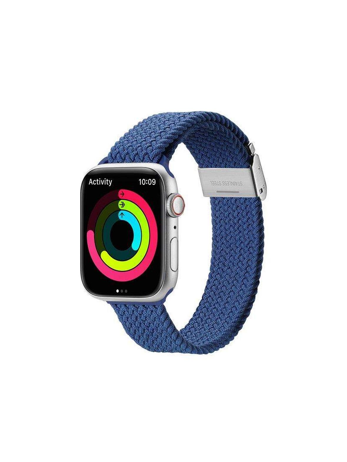 DUX DUCIS pasek MIXTURE PRO pleciony do Apple Watch 38 / 40 / 41 mm niebieski