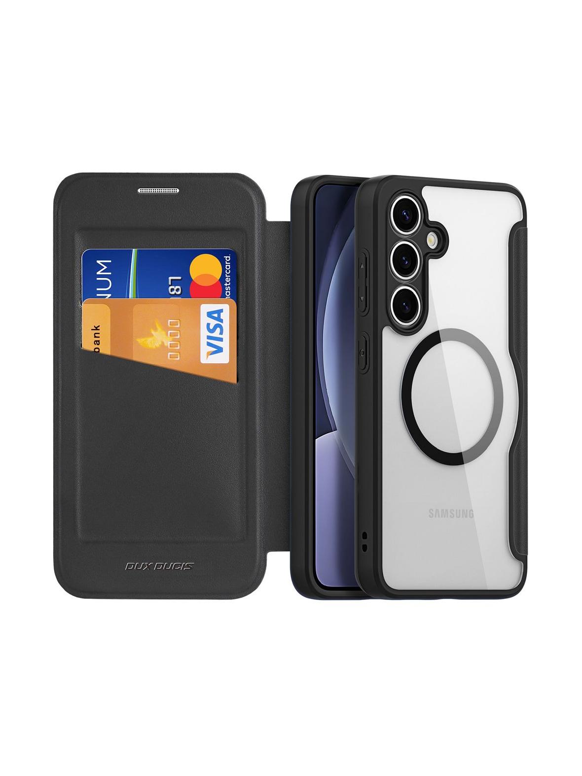 DUX DUCIS kabura SKIN X PRO kompatybilna z MagSafe do SAMSUNG S25 Plus czarna