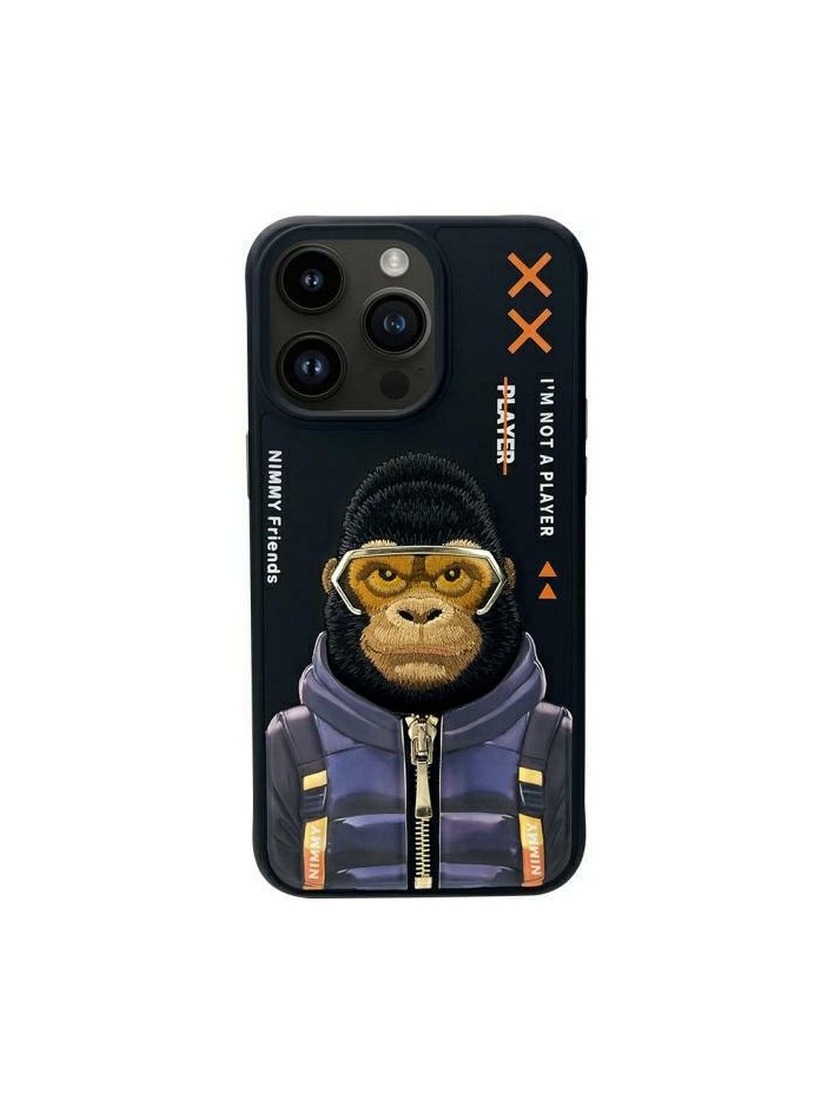 NIMMY futerał COOL&CUTE 2.0 Monkey do IPHONE 15 Pro Max czarny