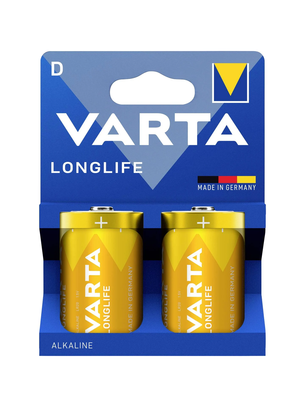 VARTA bateria alkaliczna R20 (Typ D) Longlife 2 szt (papierowa wkładka)