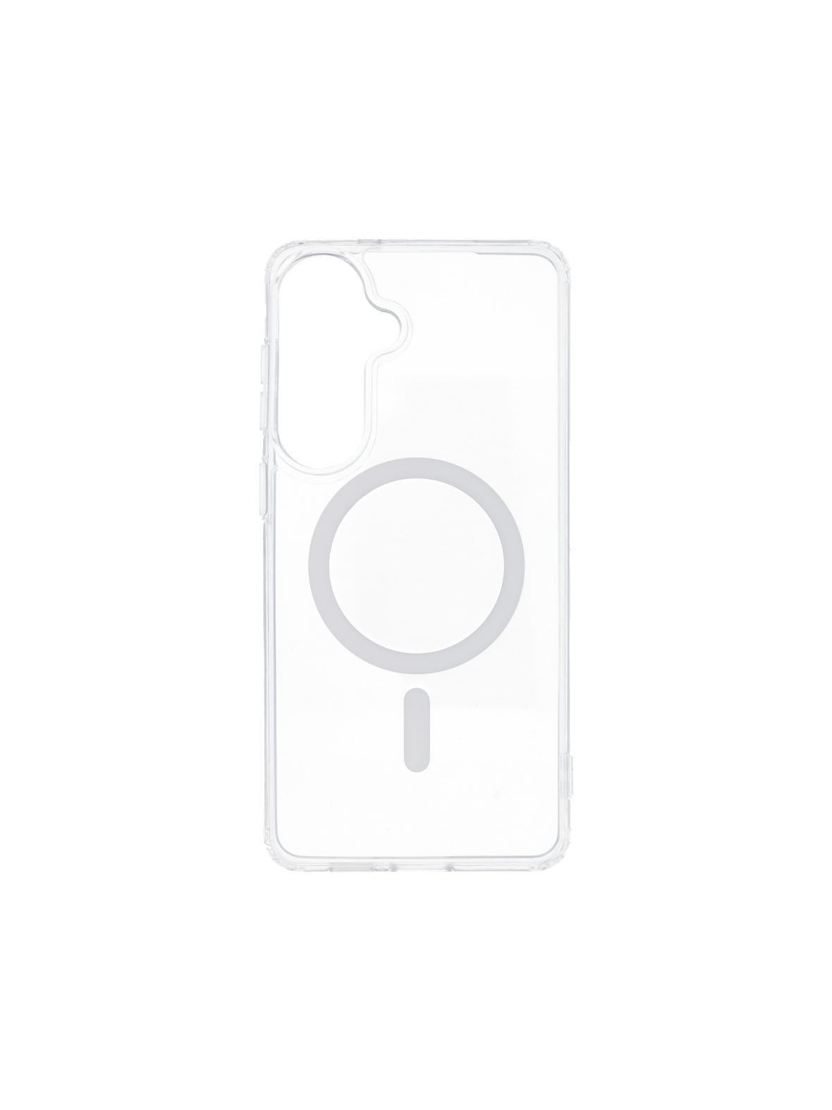 Etui na Samsung S26 ULTRA Drop Glue Colorful Ring Mag Cover zgodny z MagSafe białe