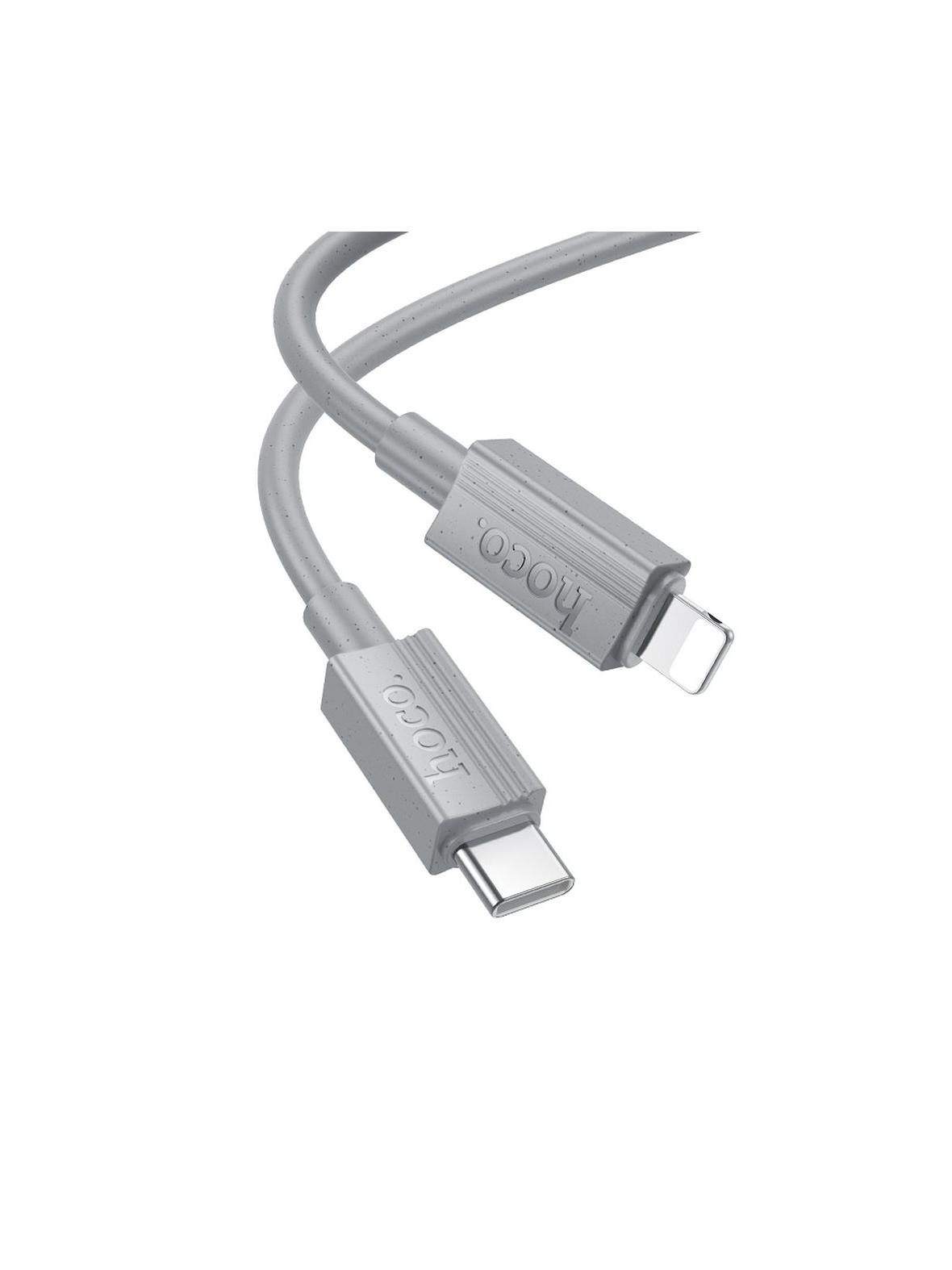 Kabel USB C do Lightning Hoco PD 27W 1 m X107 szary