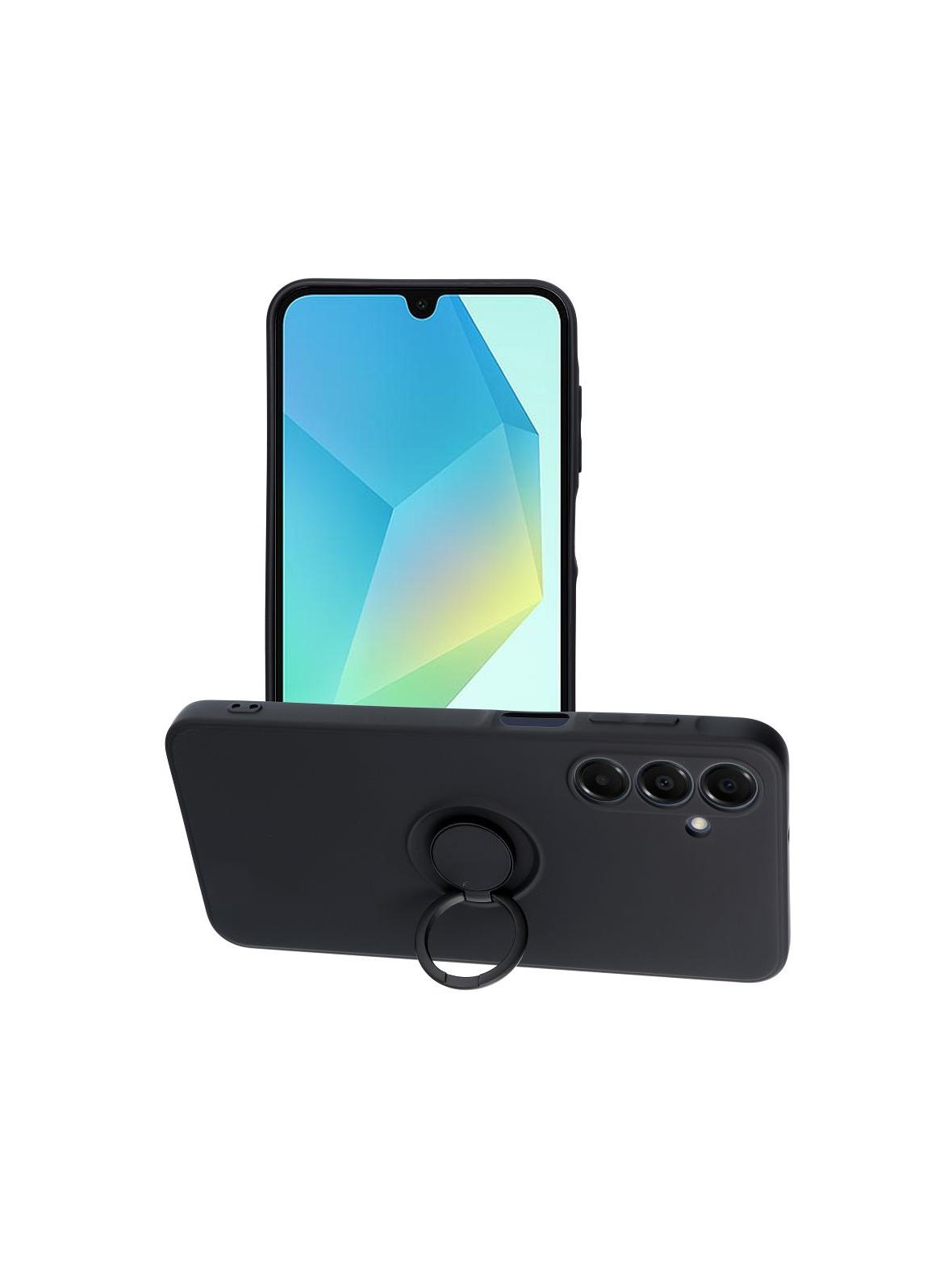 Futerał SILICONE RING do SAMSUNG A16 5G / A16 4G czarny