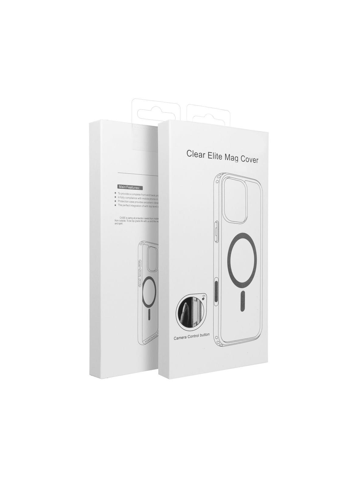 Futerał nieżółknący Clear Elite Mag Cover kompatybilny z MagSafe i Camera Control button pasuje do SAMSUNG S26 Plus transparent