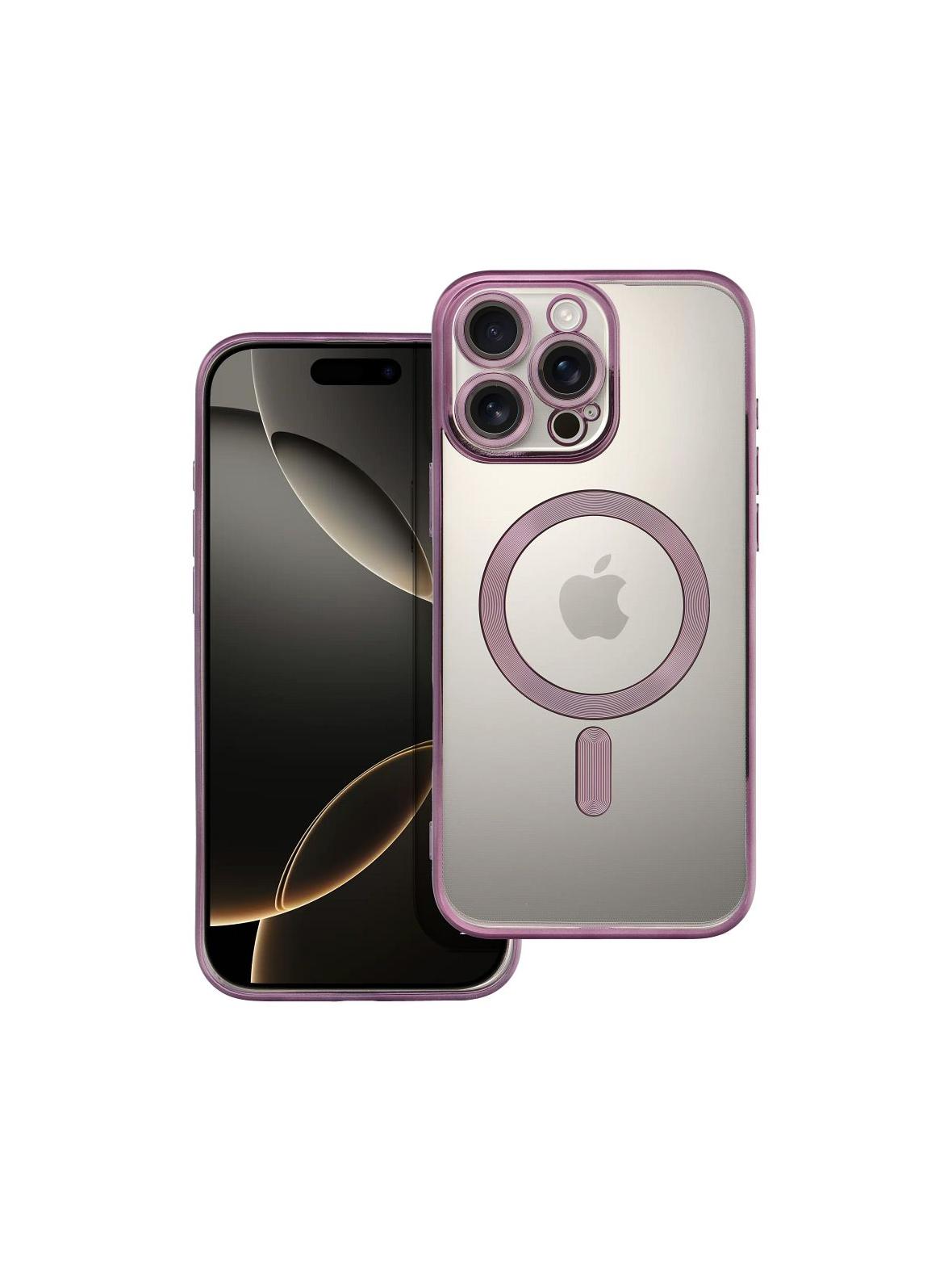 Futerał ELECTRO MAG COVER kompatybilny z MagSafe do IPHONE 16 Pro Max fioletowy