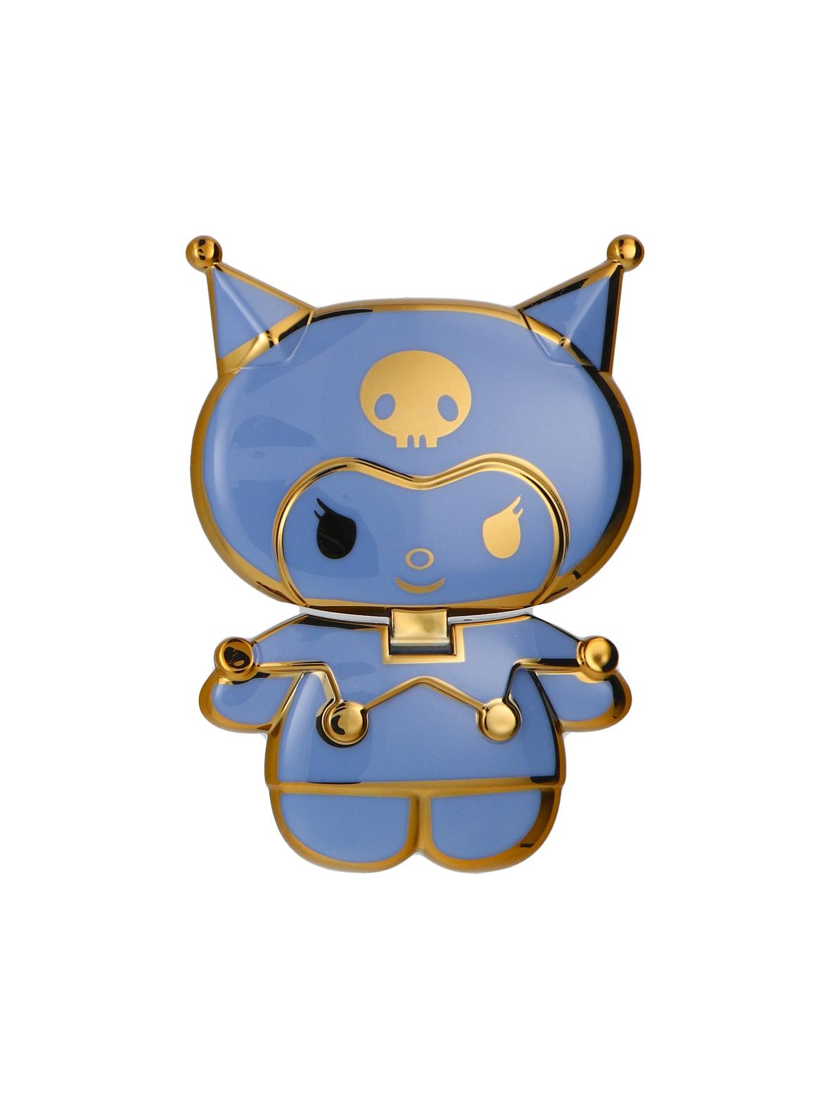 Stojak na telefon LALKA - naklejany - niebieski