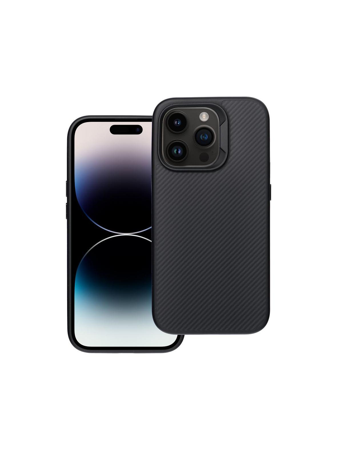 Etui na iPhone 14 PRO Carbon Elite Mag Cover zgodny z MagSafe czarny