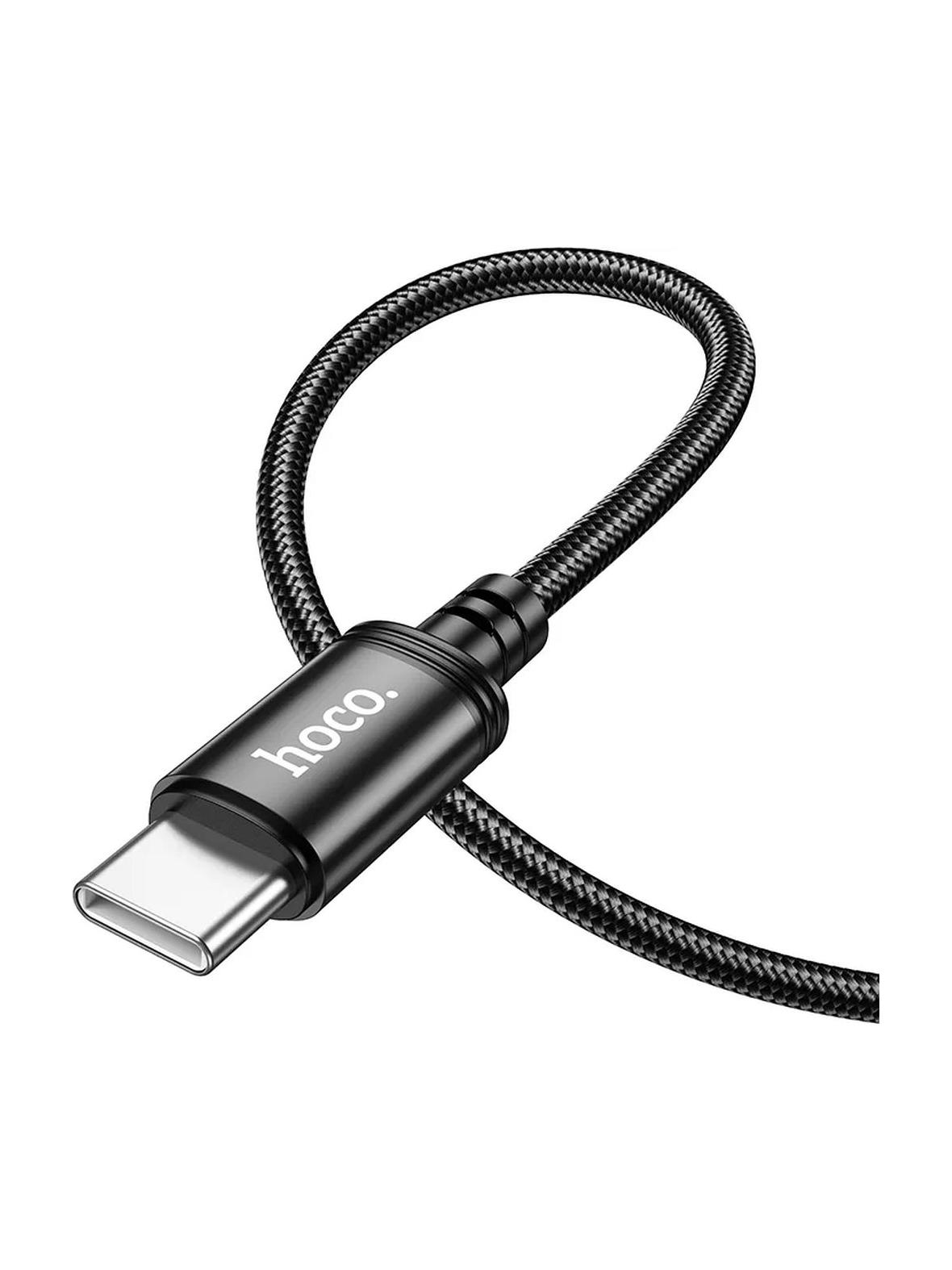 Kabel USB C do USB C Hoco 3A 60W 1 m X89 czarny