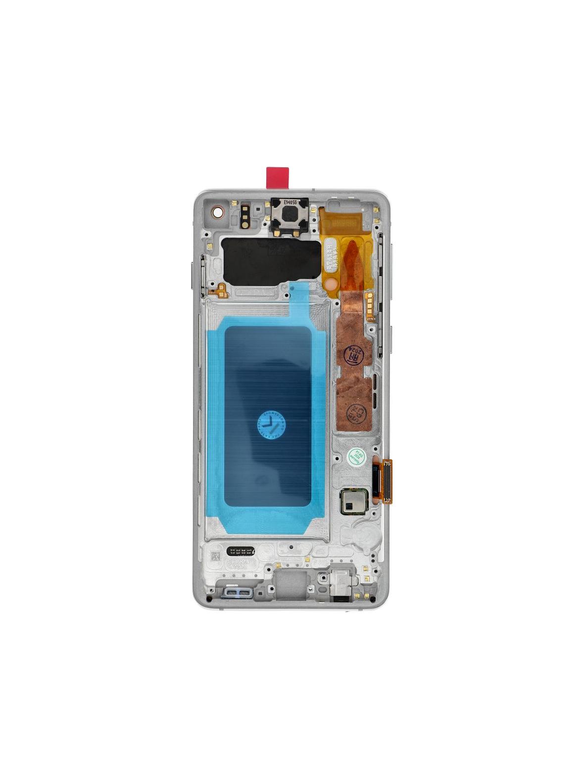 FixCell wyświetlacz LCD do SAMSUNG S10 G973 z ramką biały (odnowiony)