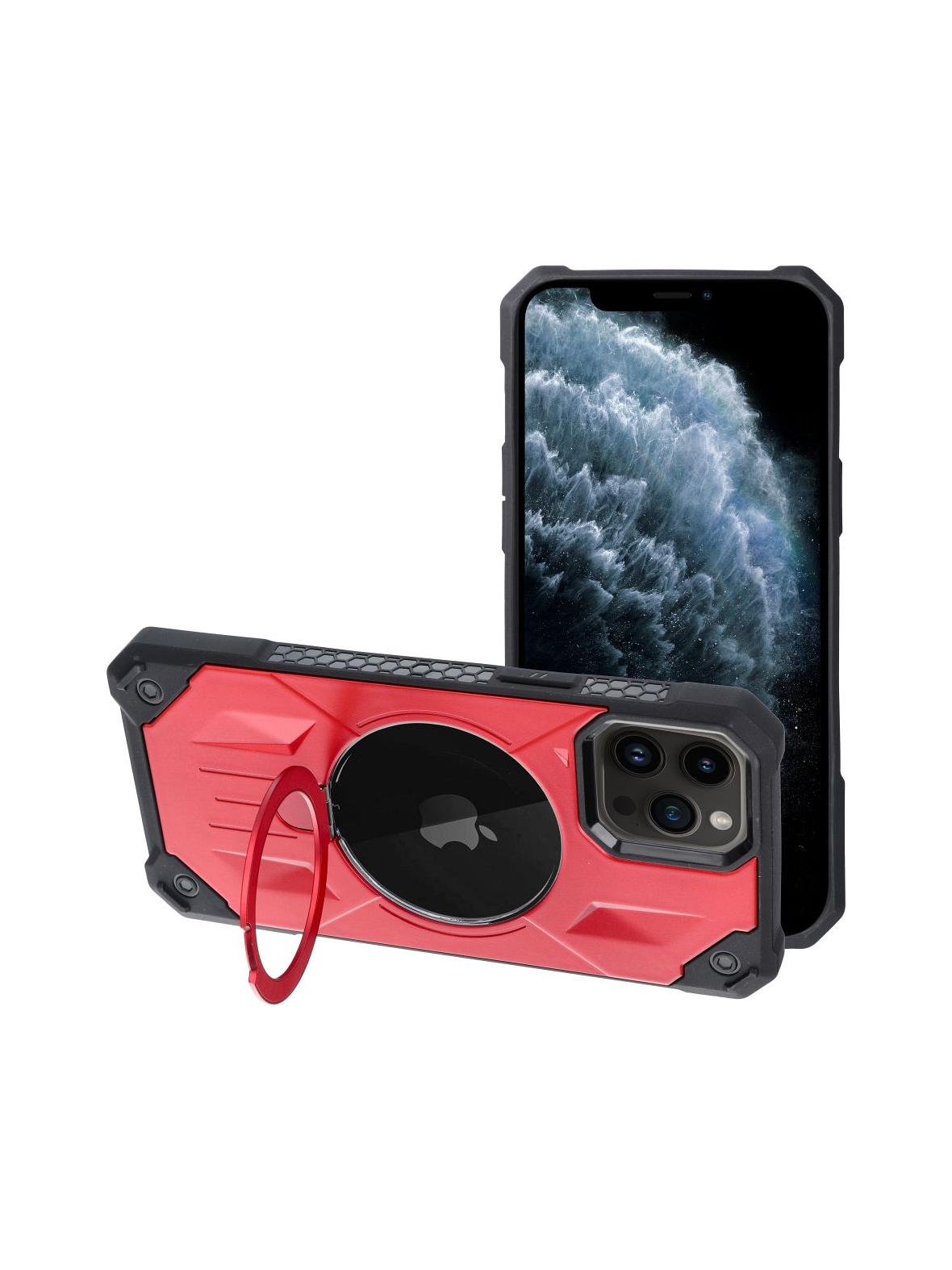 Futerał ARMOR MAG COVER kompatybilny z MagSafe do IPHONE 11 Pro czerwony