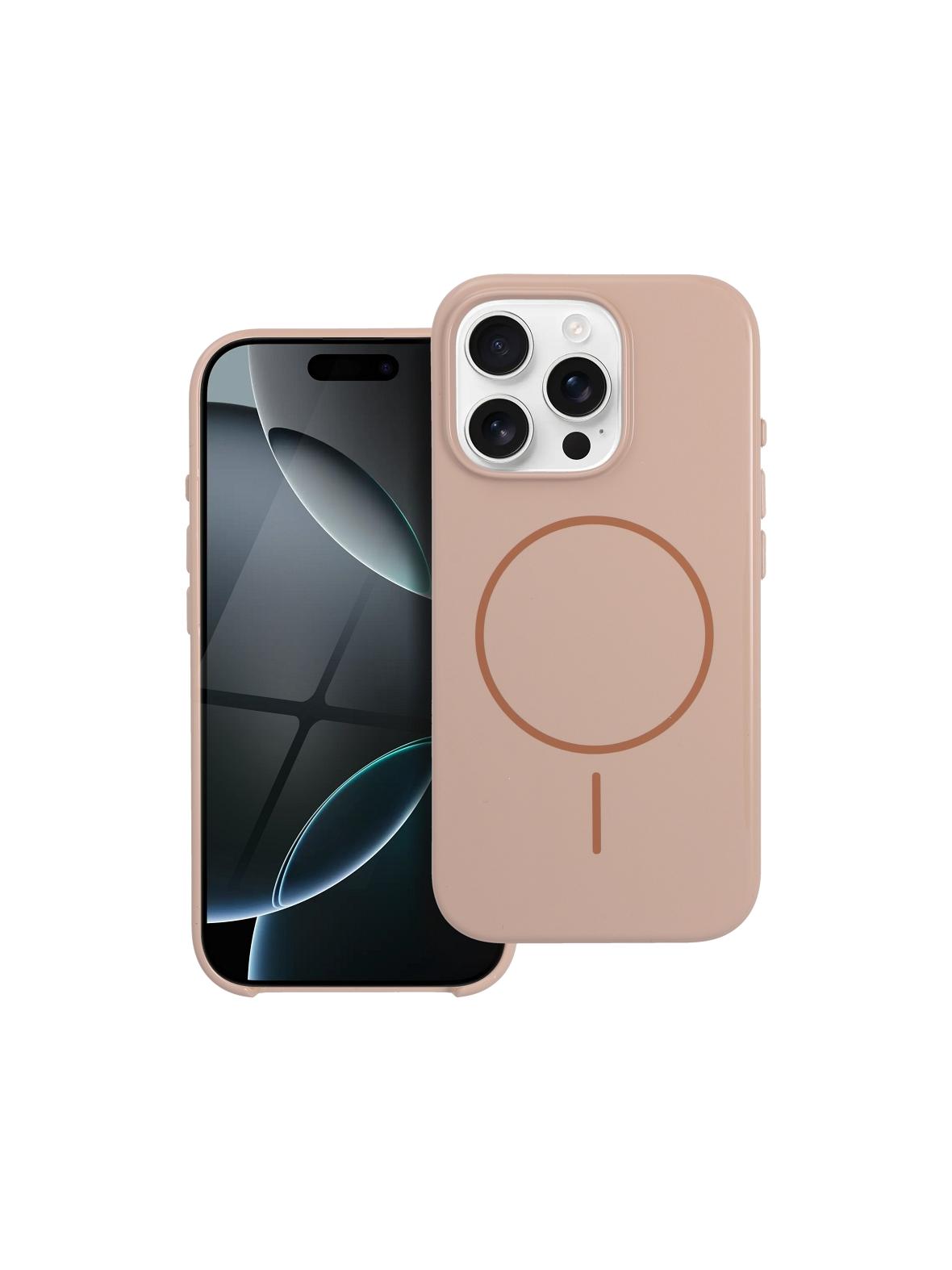 Glossy Mag Cover kompatybilny z MagSafe pasuje do IPHONE 17 PRO MAX pustynny złoty