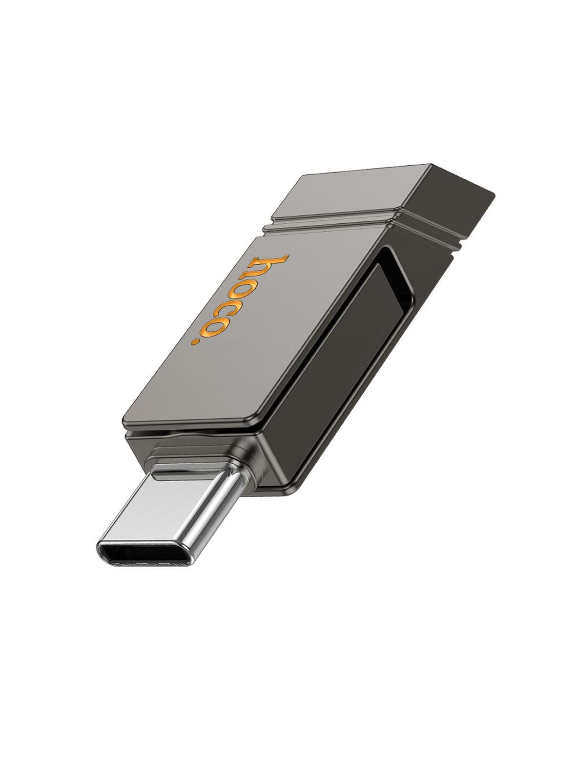 Pendrive 32GB USB 3.2 (USB A + USB C) Hoco UD14 szary