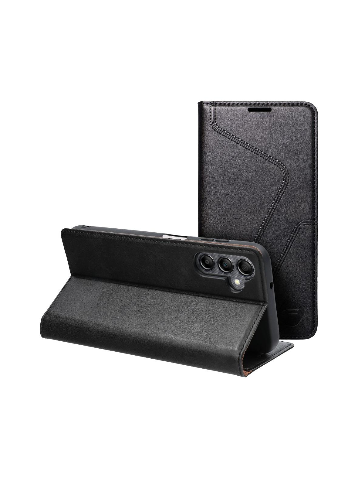 Pokrowiec na Samsung A14 4G / A14 5G Forcell F-Protect RFID Blocker Book czarny