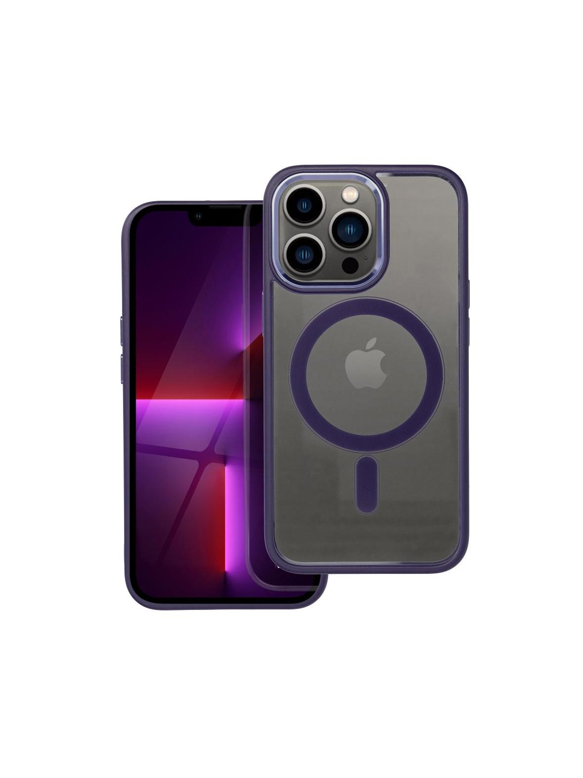 Futerał COLOR EDGE MAG COVER kompatybilny z MagSafe do IPHONE 13 Pro fioletowy