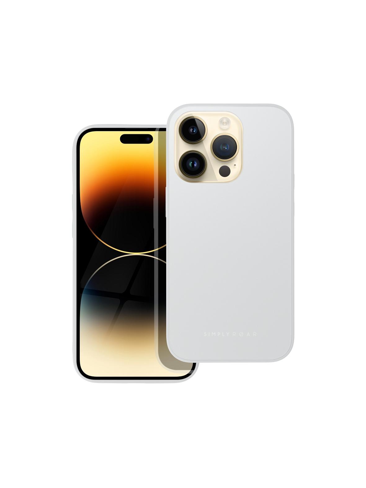 ROAR futerał MATTE GLASS do IPHONE 14 Pro stalowy