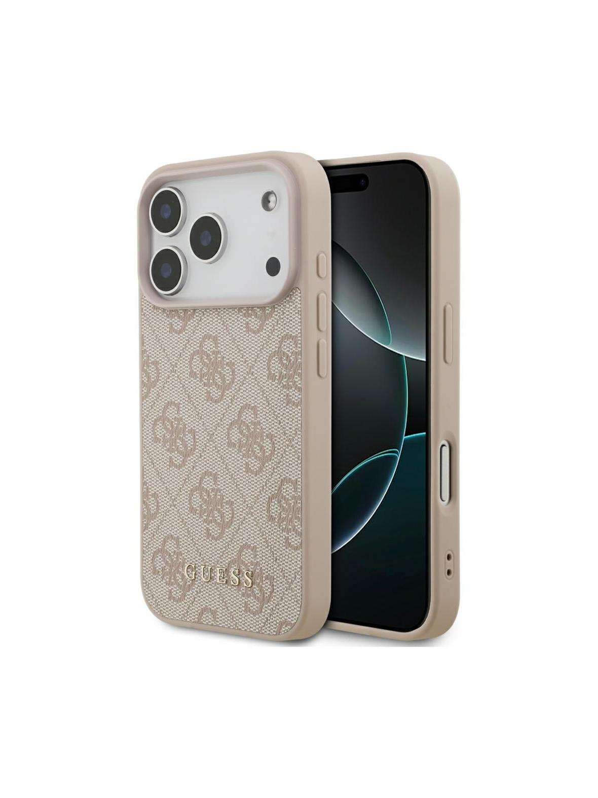 GUESS futerał do IPHONE 17 Pro GUHCP17LG4GFPI (PU 4G Classic) różowy