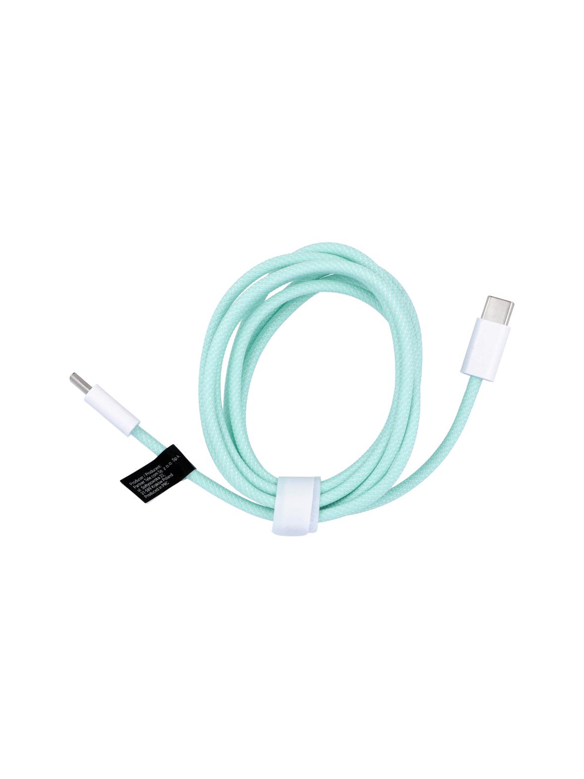 Kabel USB C do USB C PD QC3.0 3A 60W 1,5 m C263 zielony