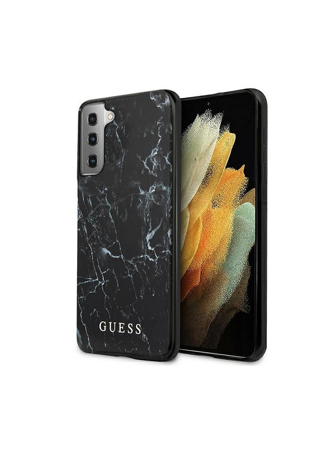 GUESS futerał do SAMSUNG S21 Plus GUHCS21MPCUMABK (Marble) czarny