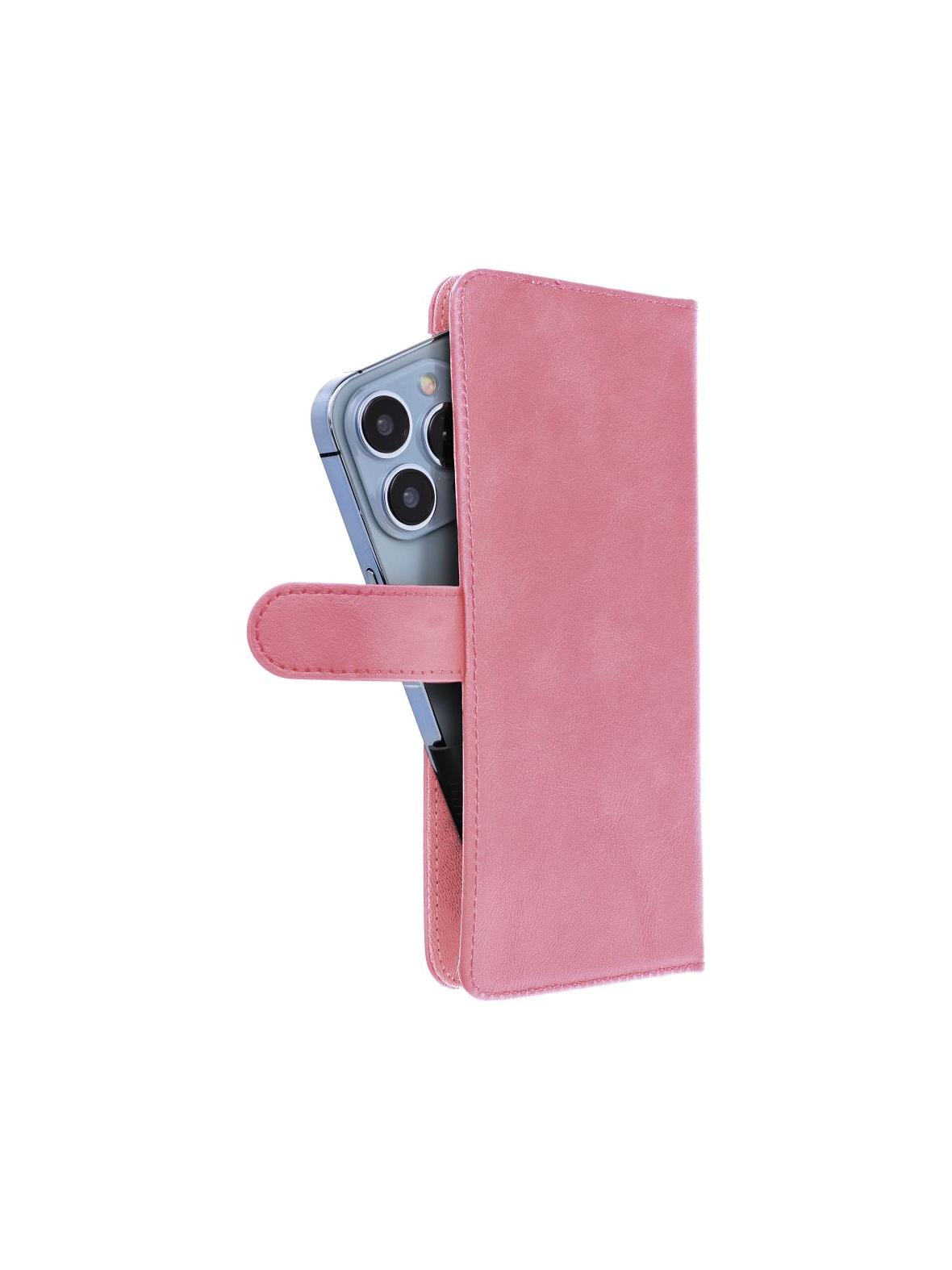 Kabura uniwersalna do IPHONE 12 / 13 / SAMSUNG S6 / A5 2016 / XCOVER 4 / S22 / HUAWEI P8 2017 COMMON Book rozmiar S różowa