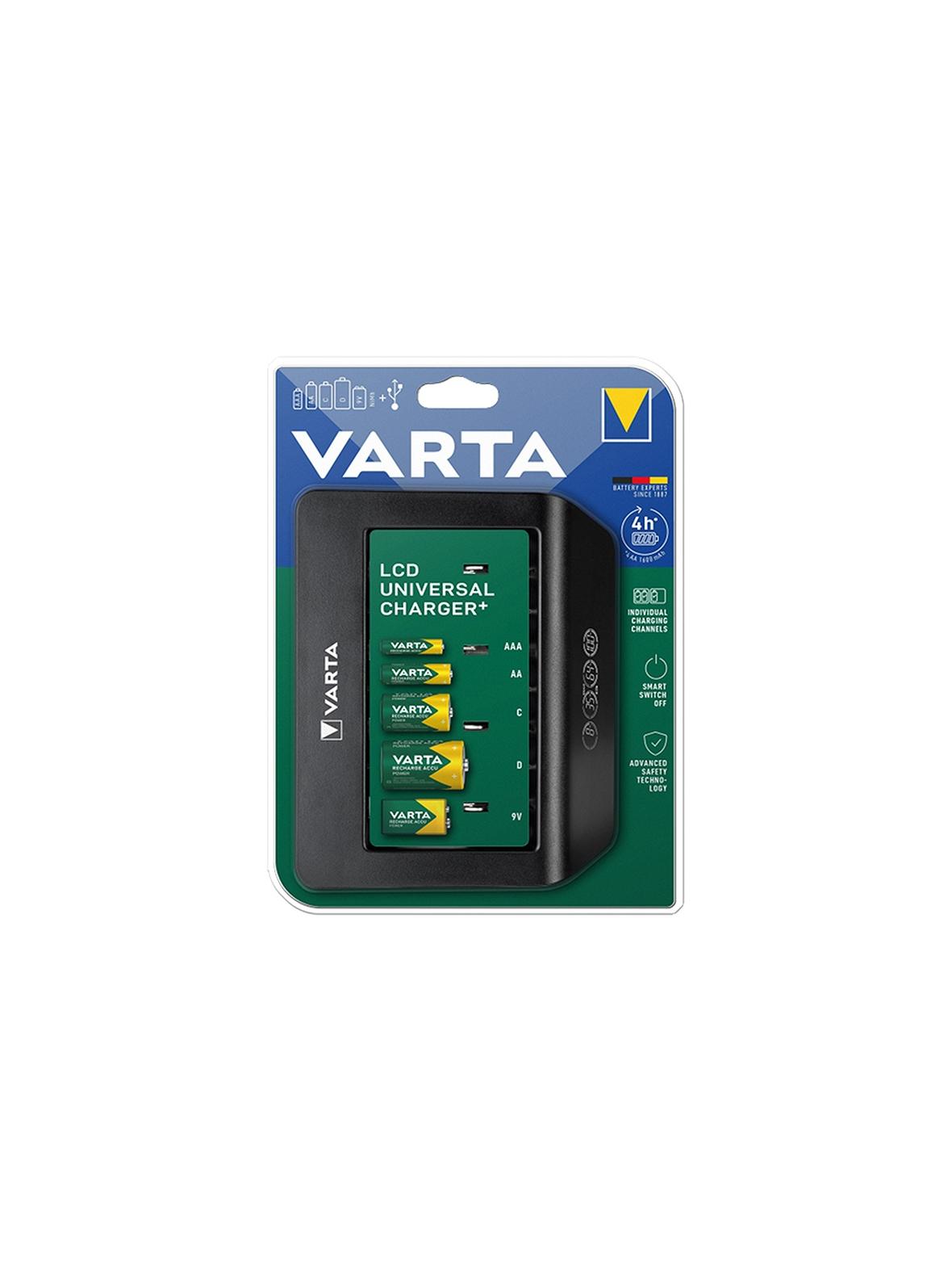 VARTA ładowarka LCD UNIVERSAL CHARGER + 57688 9V, R14, R20 (bez akumulatorów)