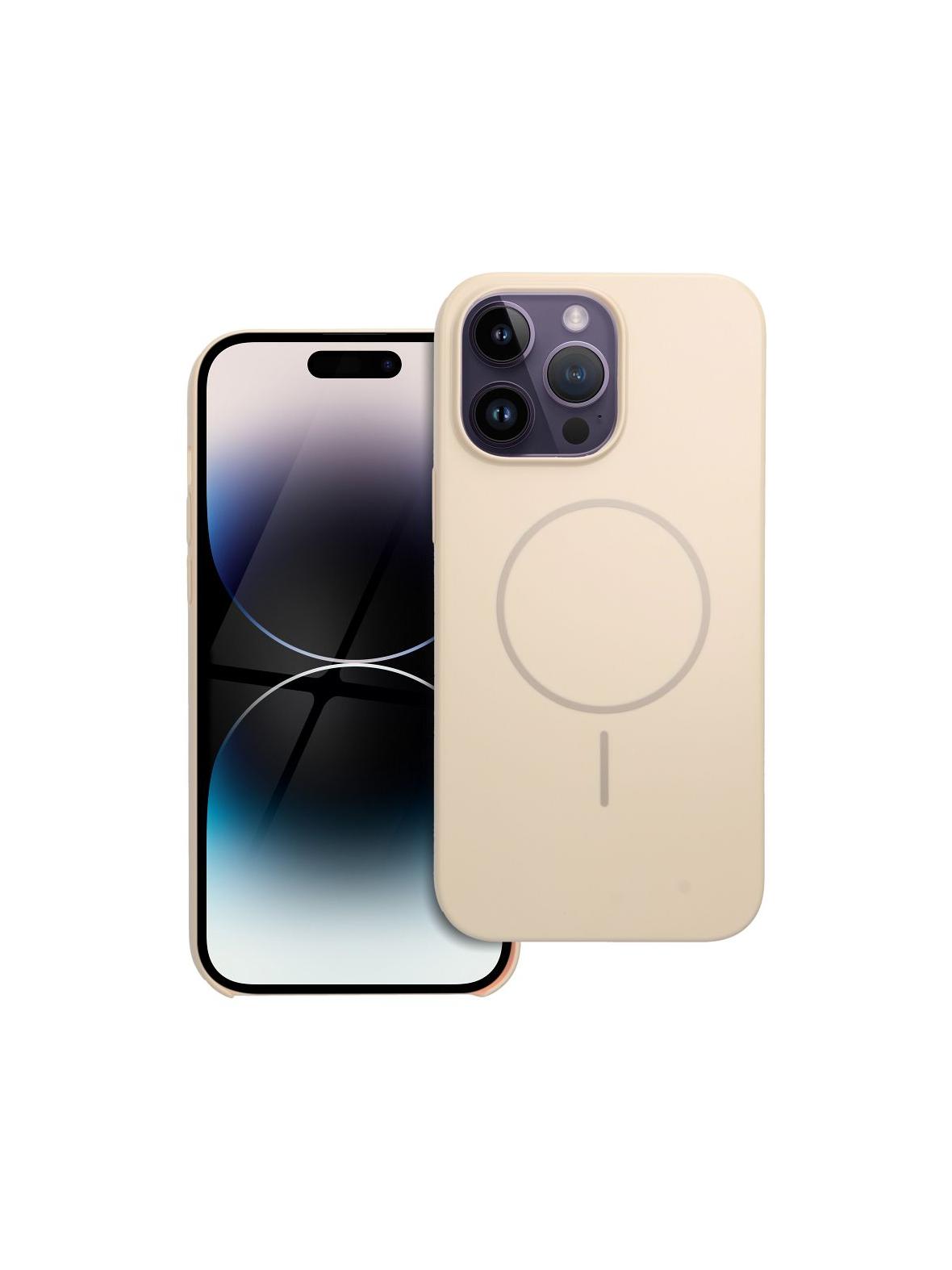 Glossy Mag Cover kompatybilny z MagSafe pasuje do IPHONE 14 PRO MAX biały