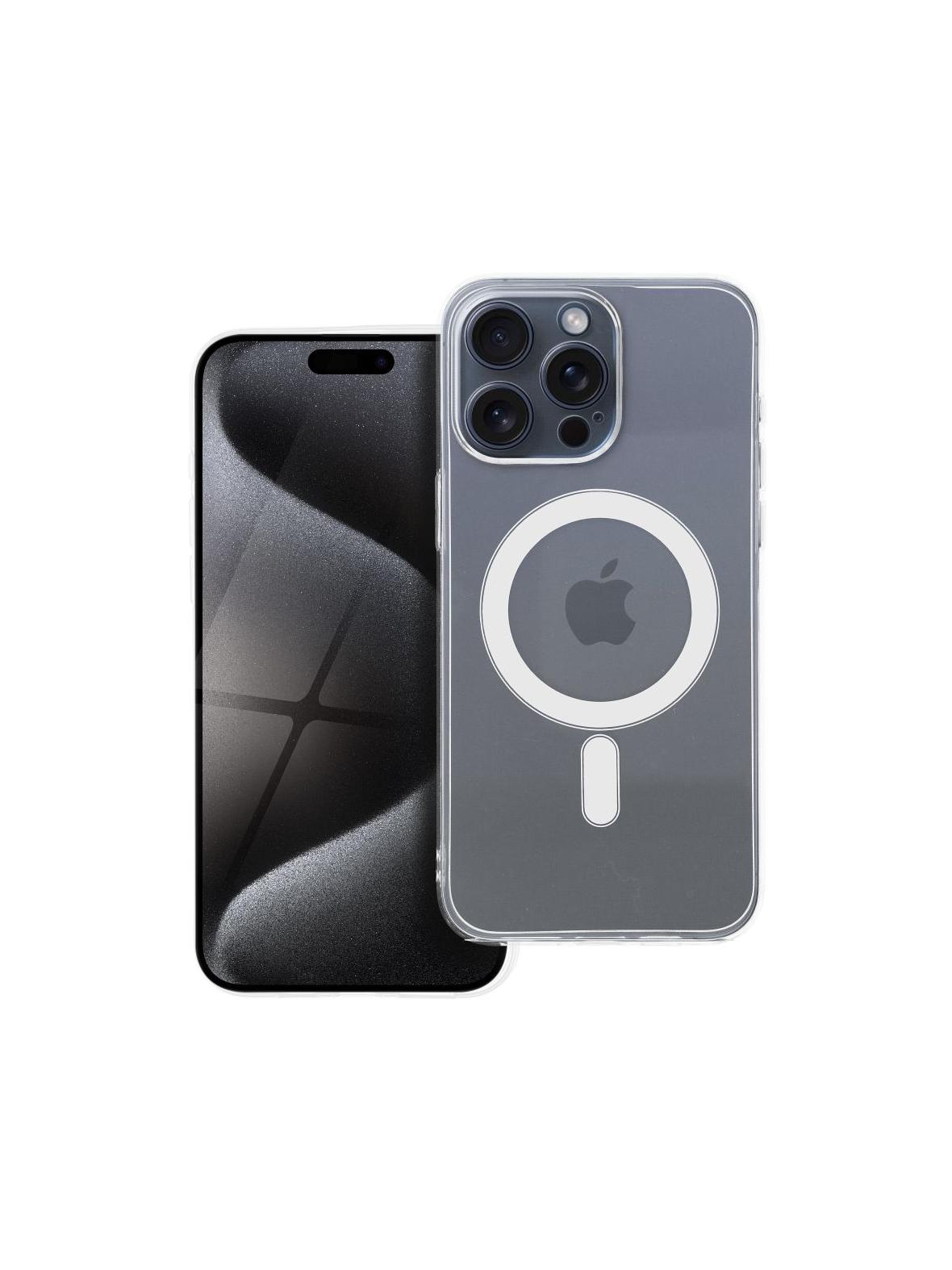 Futerał CLEAR CASE 2 mm do IPHONE 15 Pro Max kompatybilny z MagSafe (camera protection) transparentny