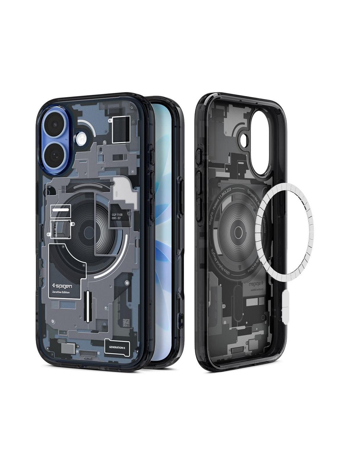 SPIGEN futerał ULTRA HYBRID MAG MAGSAFE IPHONE 17 ZERO ONE BLACK