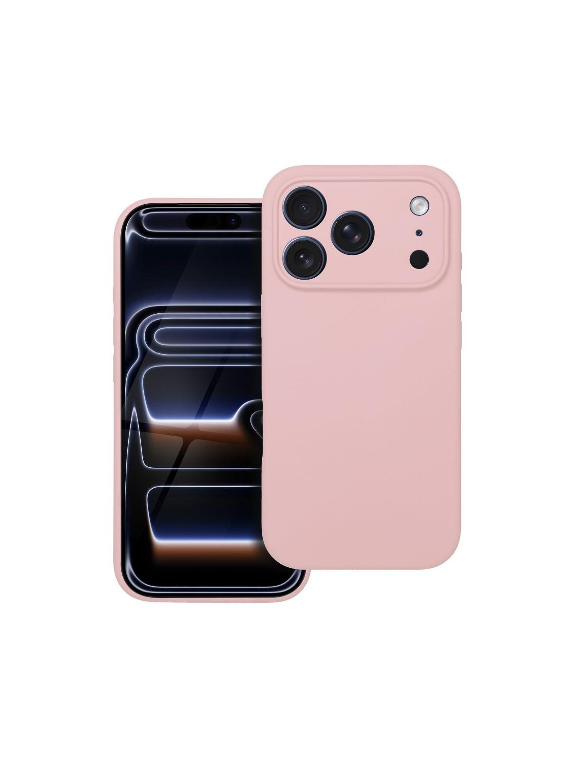 Futerał SILICONE 2mm do IPHONE 17 Pro pudrowy róż