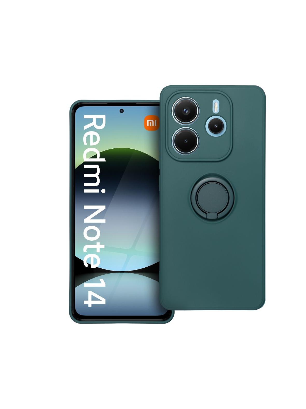 Futerał SILICONE RING do XIAOMI Redmi Note 14 5G  zielony