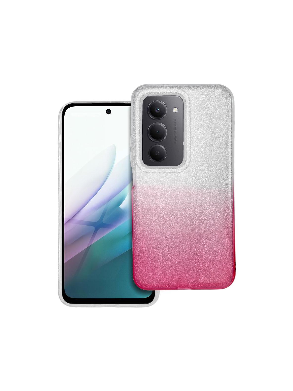 Futerał SHINING do XIAOMI Redmi 15 4G / 15 5G   transparentny różowy