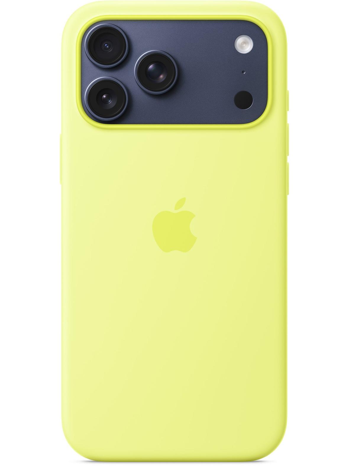 iPhone 17 Pro Max Silicone Case with MagSafe – Neon Yellow 0INT