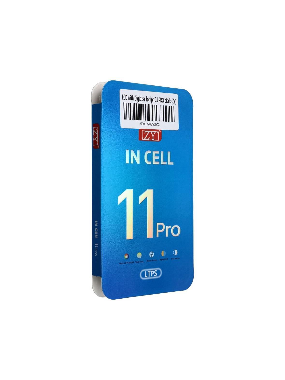 Wyświetlacz do iPhone 11 Pro z ekranem dotykowym czarnym (ZY-LTPS) IC Transferable